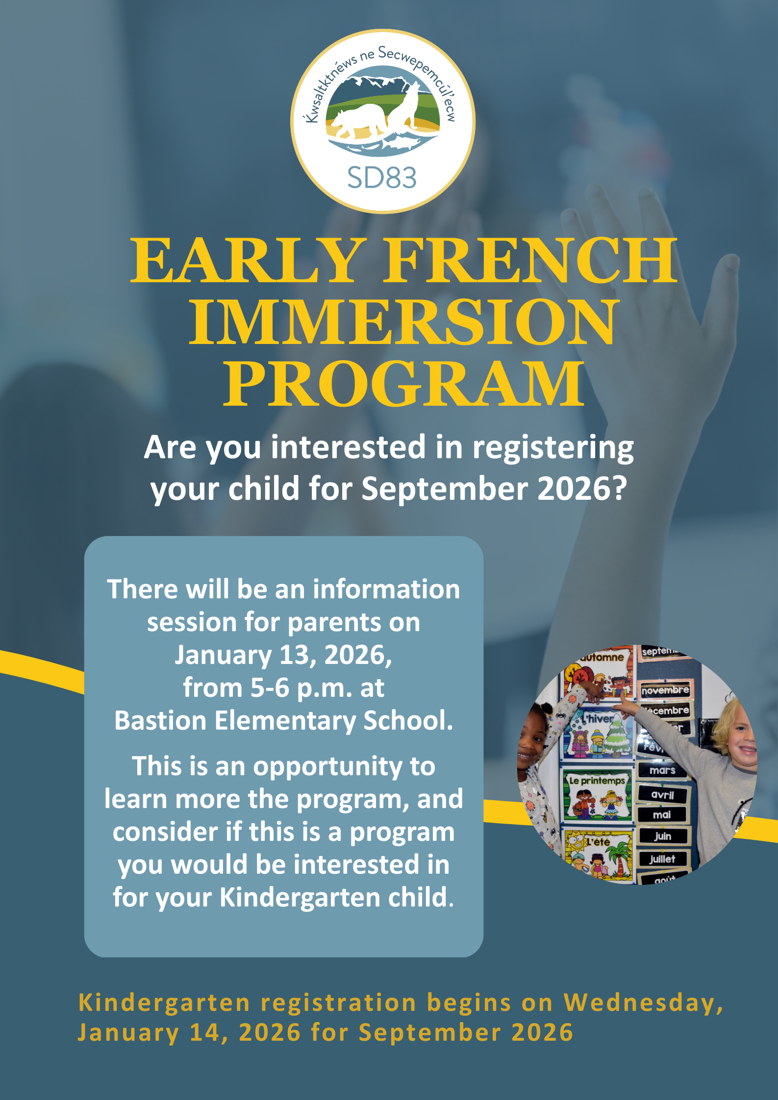 Early French Immersion program