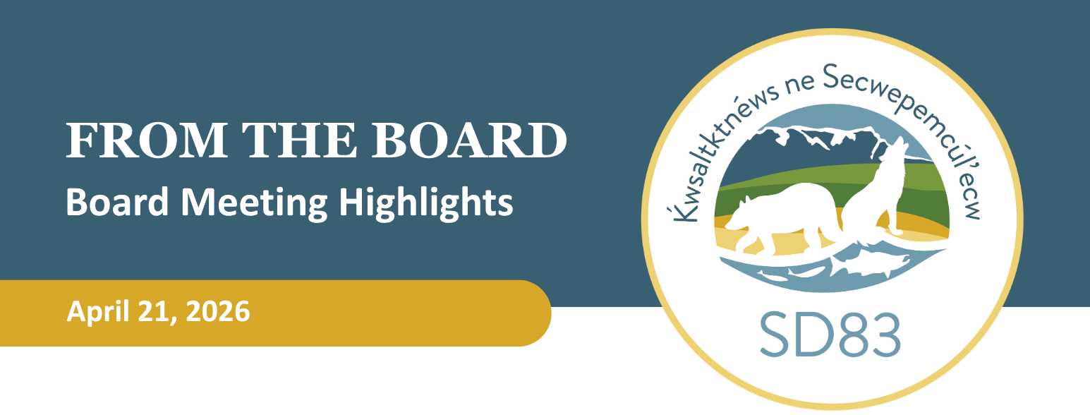 From the Board-April-Banner